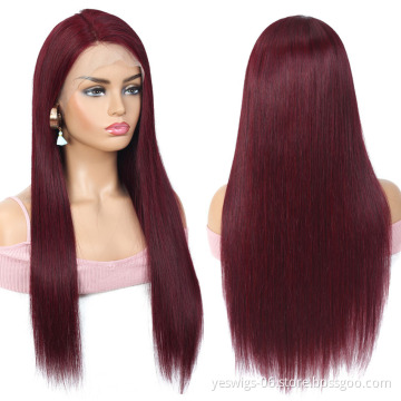 Yeswigs13x4 13x6 Human Hair Lace Front Wigs Cuticle Aligned Unprocessed Brazilian Virgin Remy Hair Wig Full Transparent Lace Wig